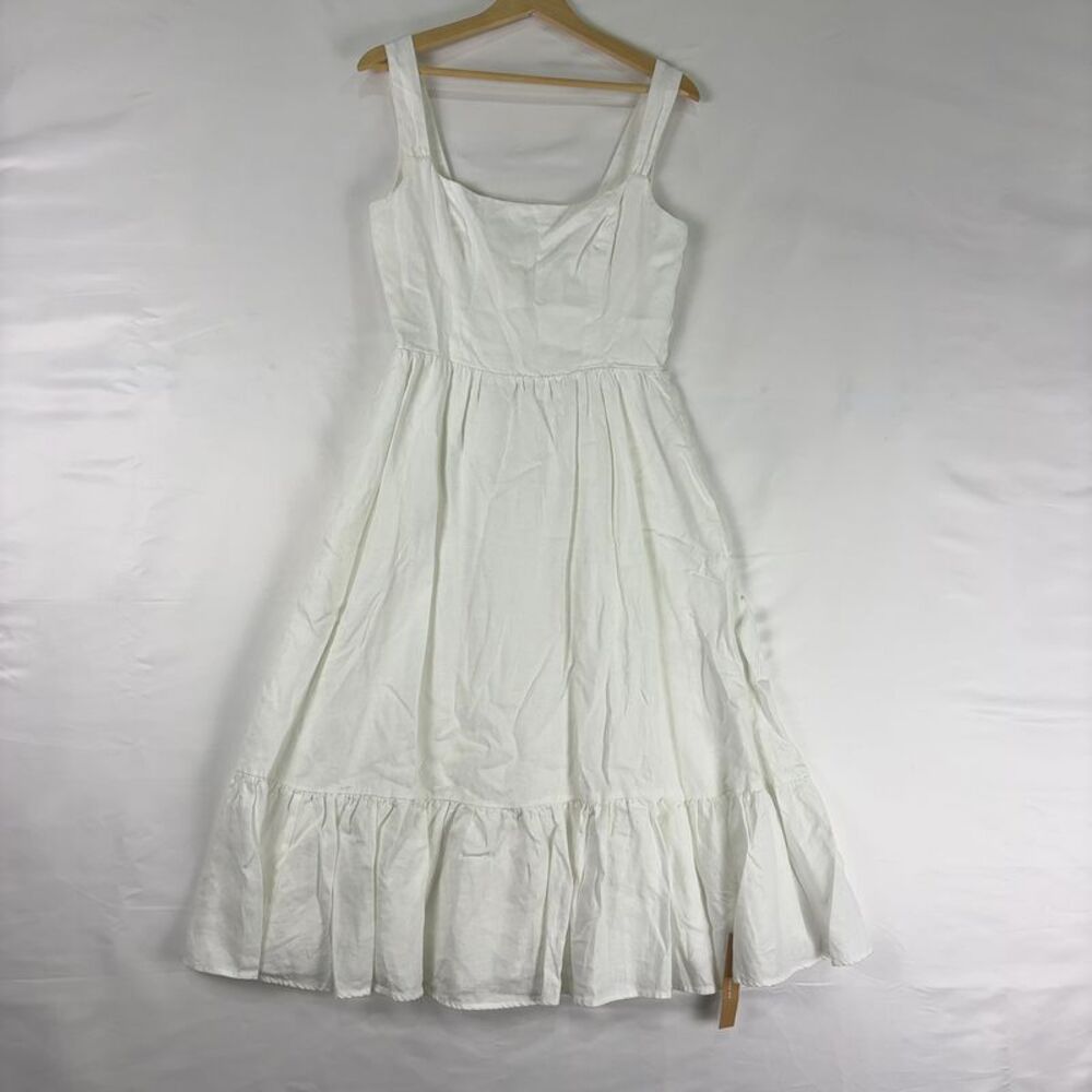 Reformation Bucatini Linen Midi Dress
